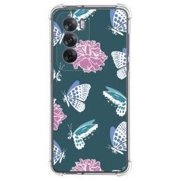 Funda Silicona Antigolpes para Oppo Reno 12 5G diseño Flores 10 Dibujos