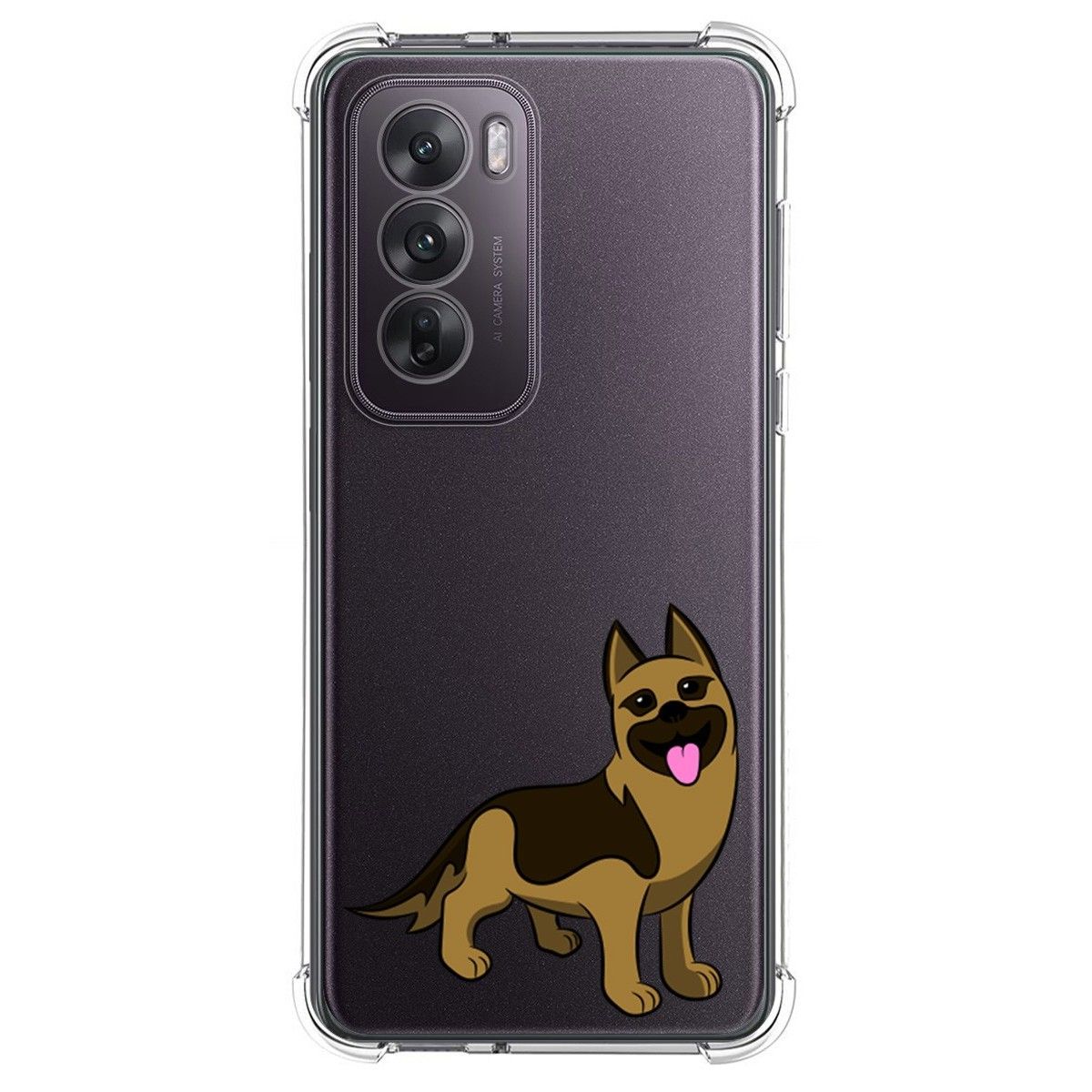 Funda Silicona Antigolpes para Oppo Reno 12 5G diseño Perros 03 Dibujos