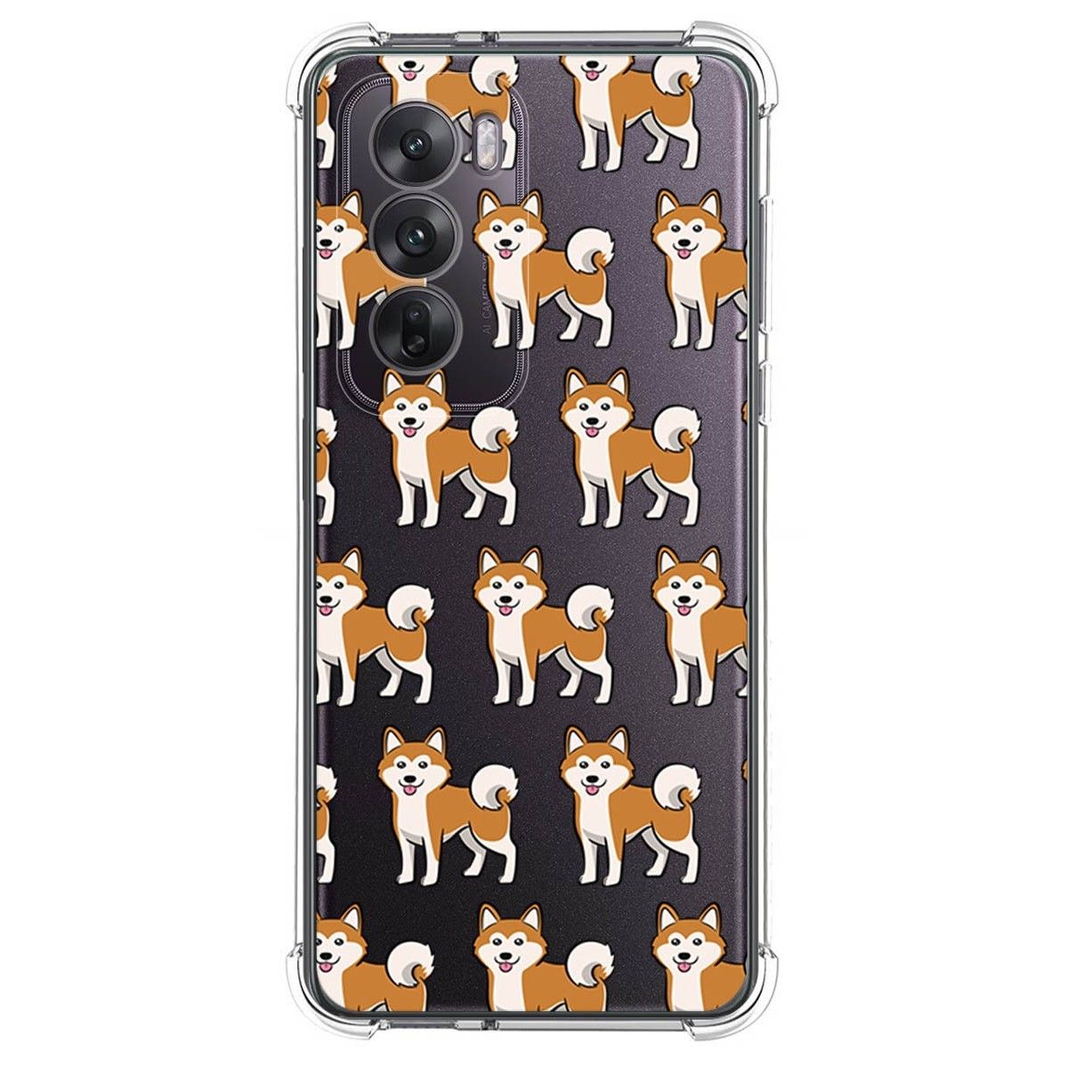 Funda Silicona Antigolpes para Oppo Reno 12 5G diseño Perros 08 Dibujos