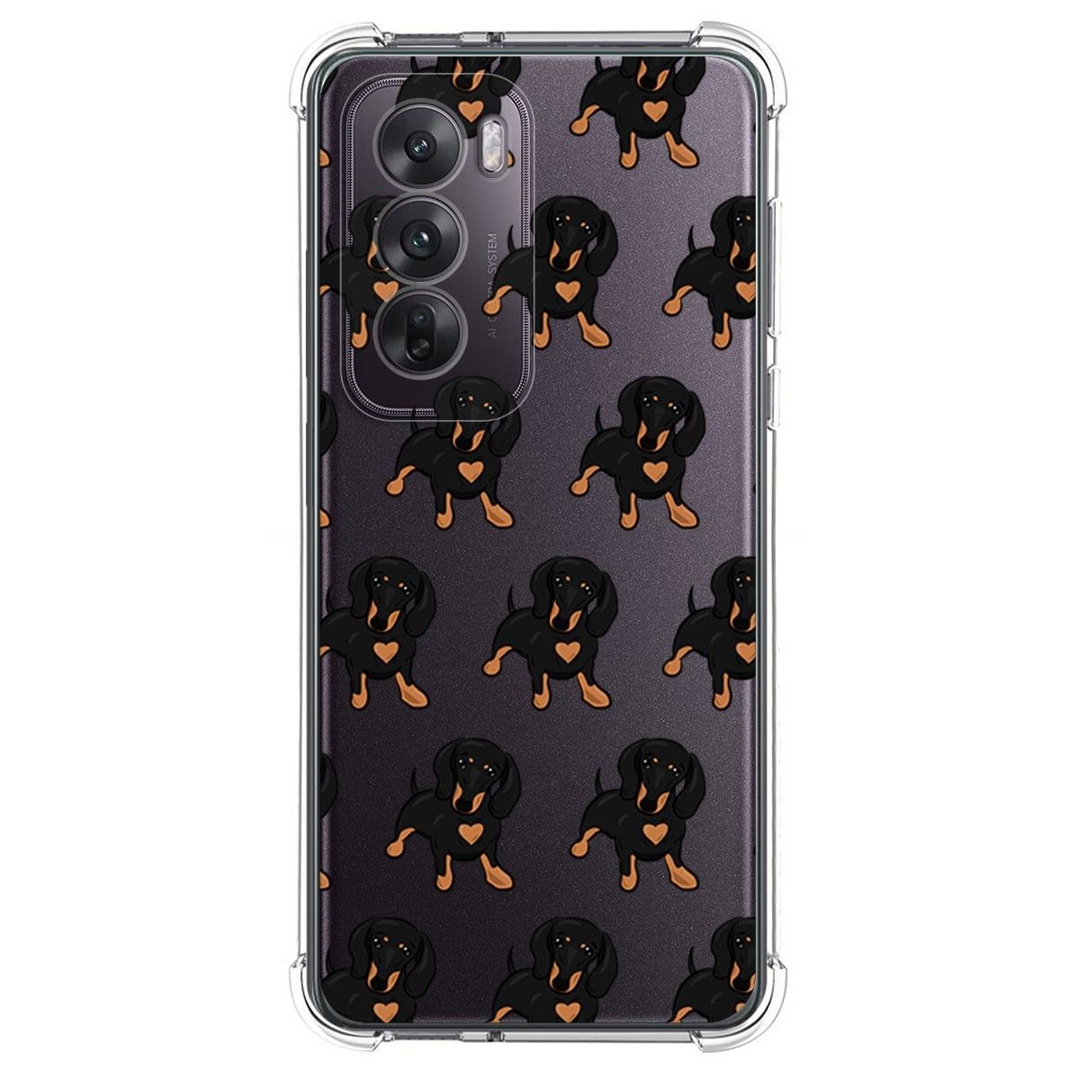 Funda Silicona Antigolpes para Oppo Reno 12 5G diseño Perros 10 Dibujos
