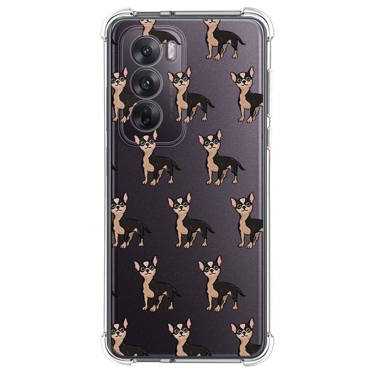 Funda Silicona Antigolpes para Oppo Reno 12 5G diseño Perros 11 Dibujos