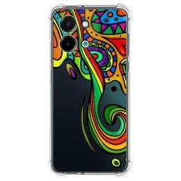 Funda Silicona Antigolpes para Vivo Y28 4G diseño Colores Dibujos