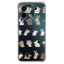 Funda Silicona Antigolpes para Vivo Y28 4G diseño Perros Dibujos