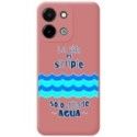 Funda Silicona Líquida Rosa para Vivo Y28 4G diseño Agua Dibujos