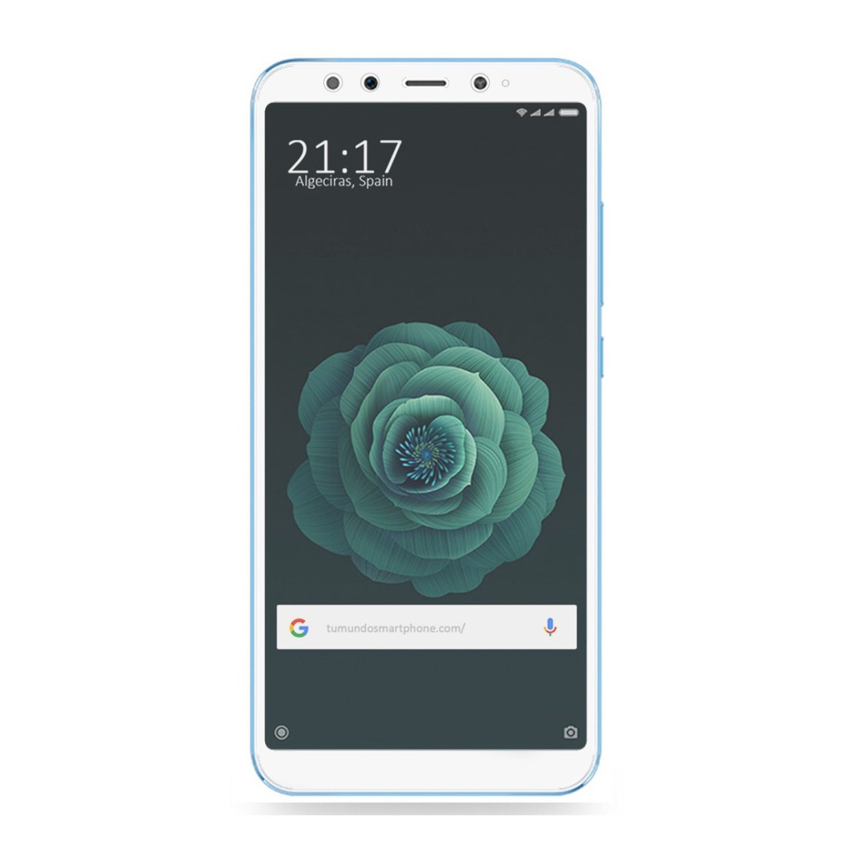 Protector Cristal Templado Frontal Completo Blanco para Xiaomi Mi 6X / Mi A2 Vidrio