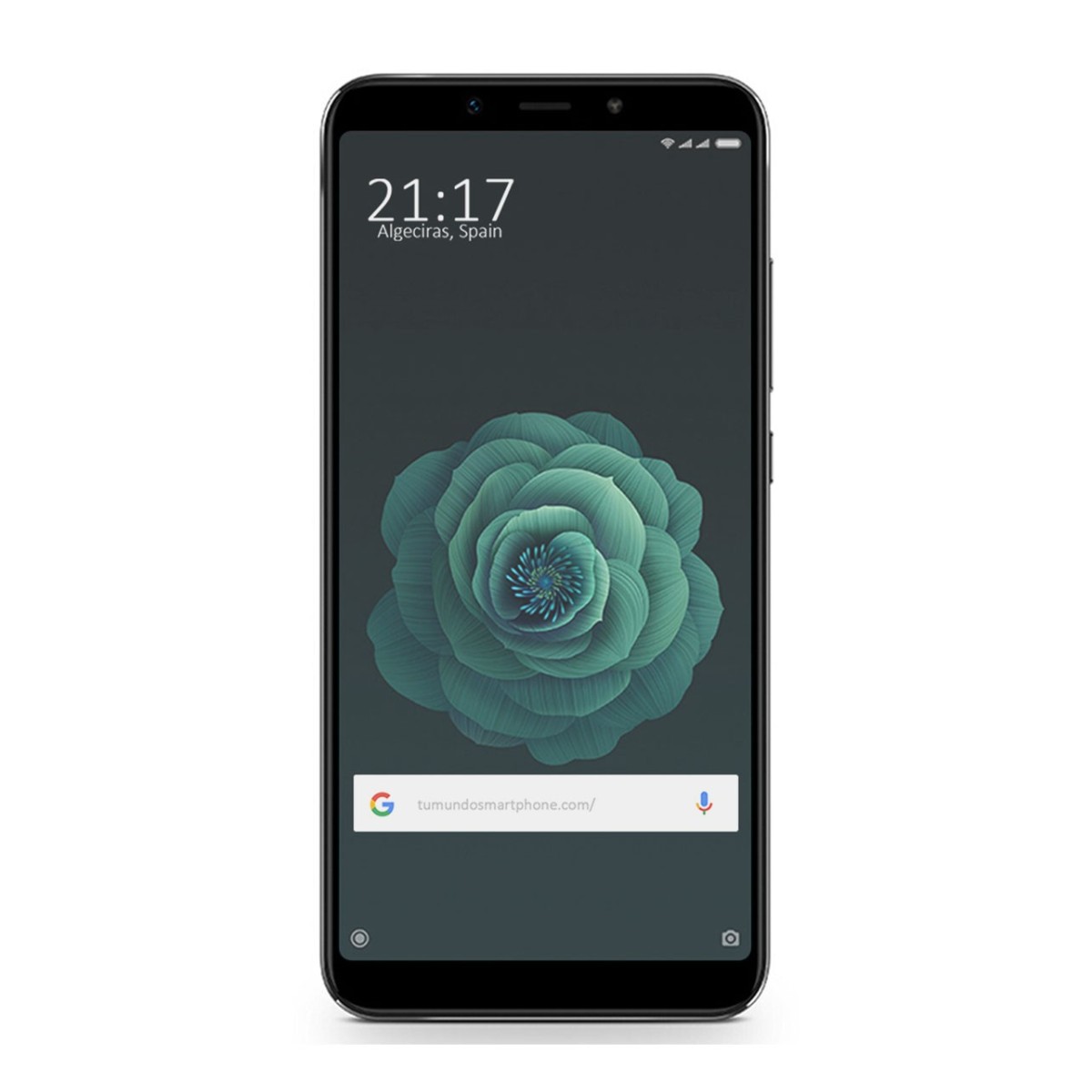 Protector Cristal Templado Frontal Completo Negro para Xiaomi Mi 6X / Mi A2 Vidrio