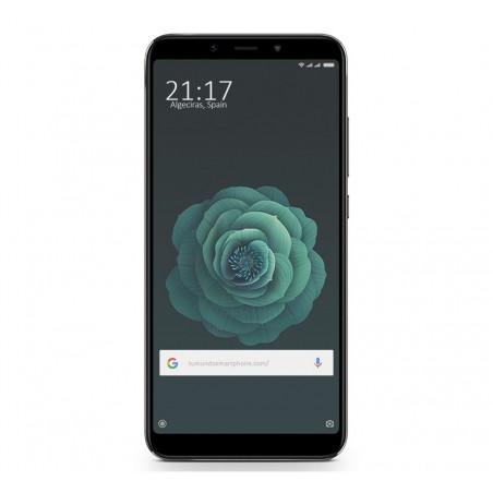Protector Cristal Templado Frontal Completo Negro para Xiaomi Mi 6X / Mi A2 Vidrio