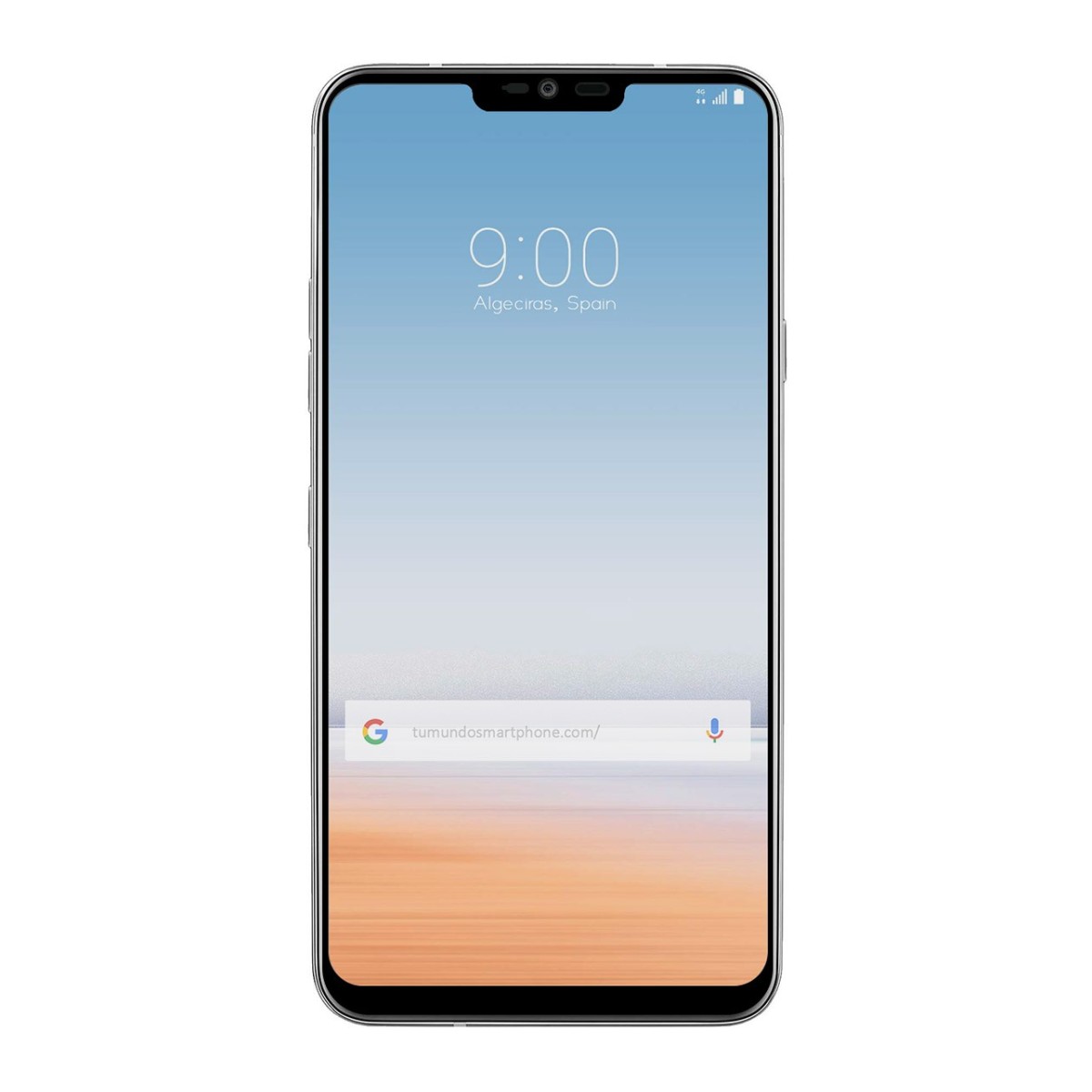 Protector Cristal Templado Frontal Completo Negro para Lg G7 Thinq Vidrio