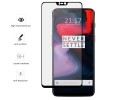 Protector Cristal Templado Frontal Completo Negro para Oneplus 6 Vidrio