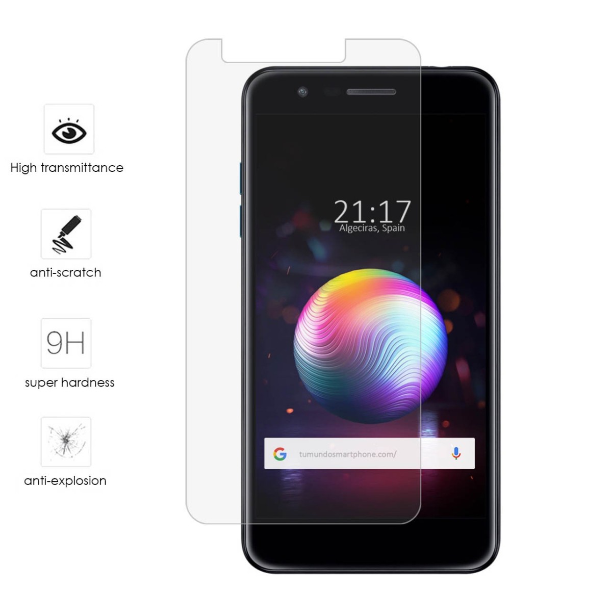 Protector Cristal Templado para Lg K11 Vidrio