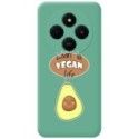 Funda Silicona Líquida Verde para Xiaomi Redmi 14C diseño Vegan Life Dibujos