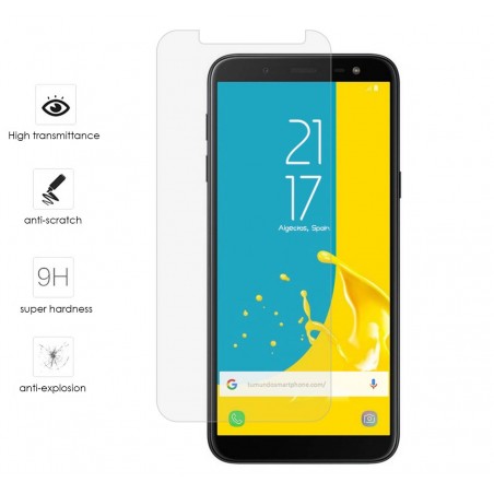 Protector Cristal Templado para Samsung Galaxy J6 (2018) Vidrio