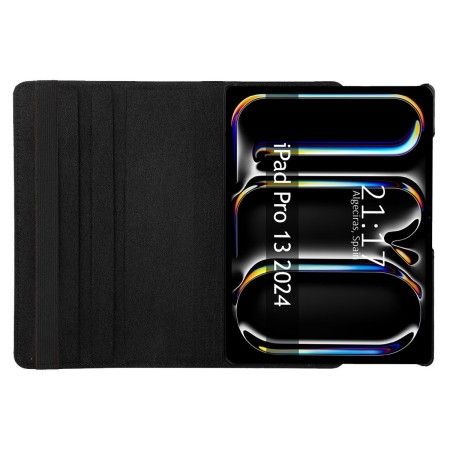 Funda Giratoria 360 para Apple iPad Pro 2024 13 (M4) color Negro