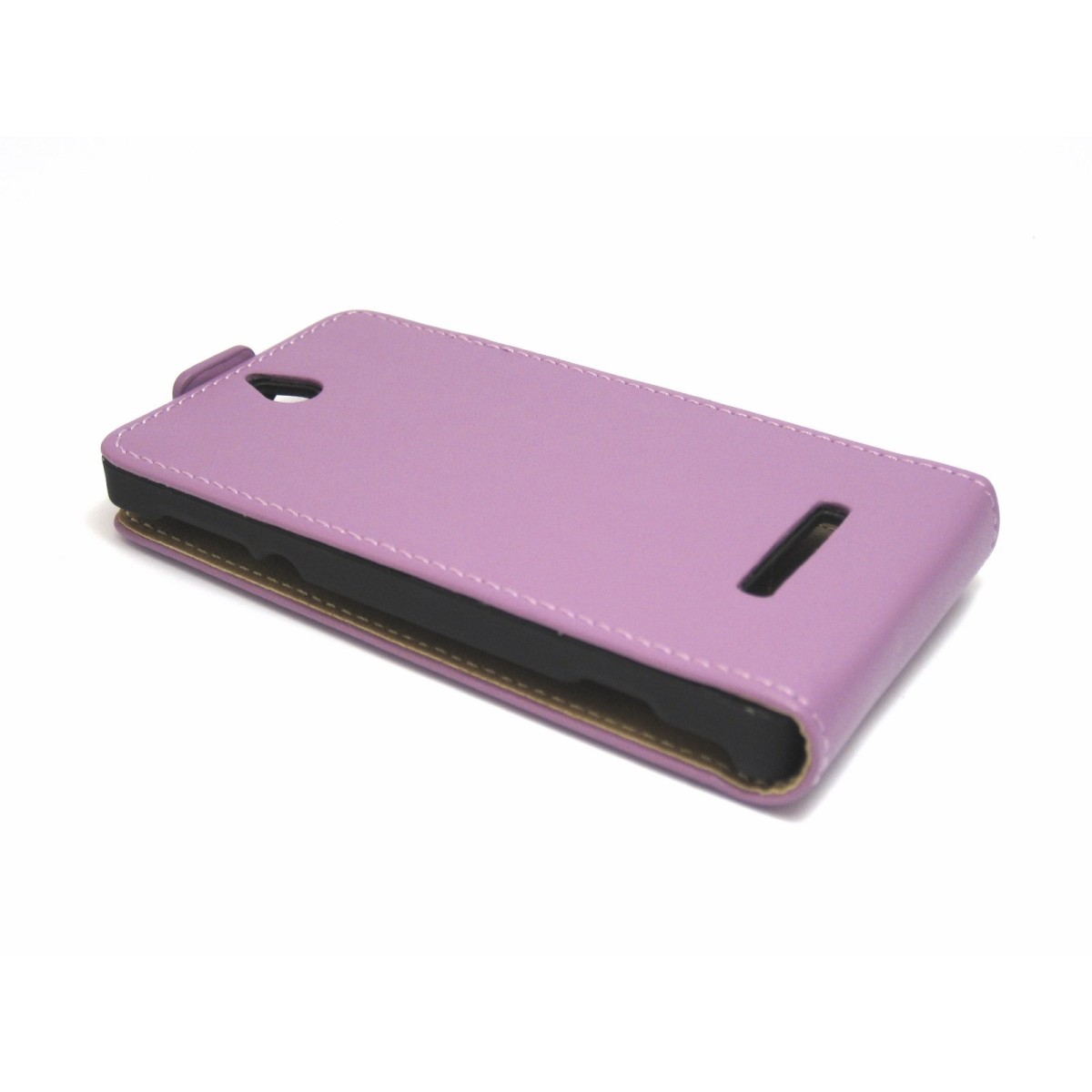 Funda Piel Premium Ultra-Slim Sony Xperia E Morada / Violeta