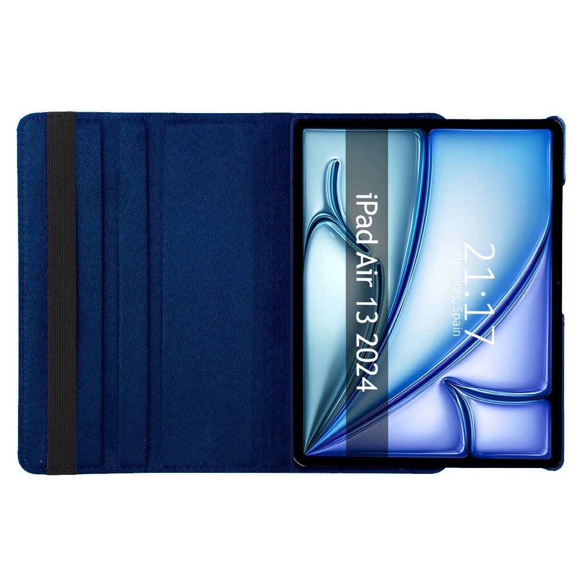 Funda Giratoria 360 para Apple iPad Air 2024 13 (M2) color Azul