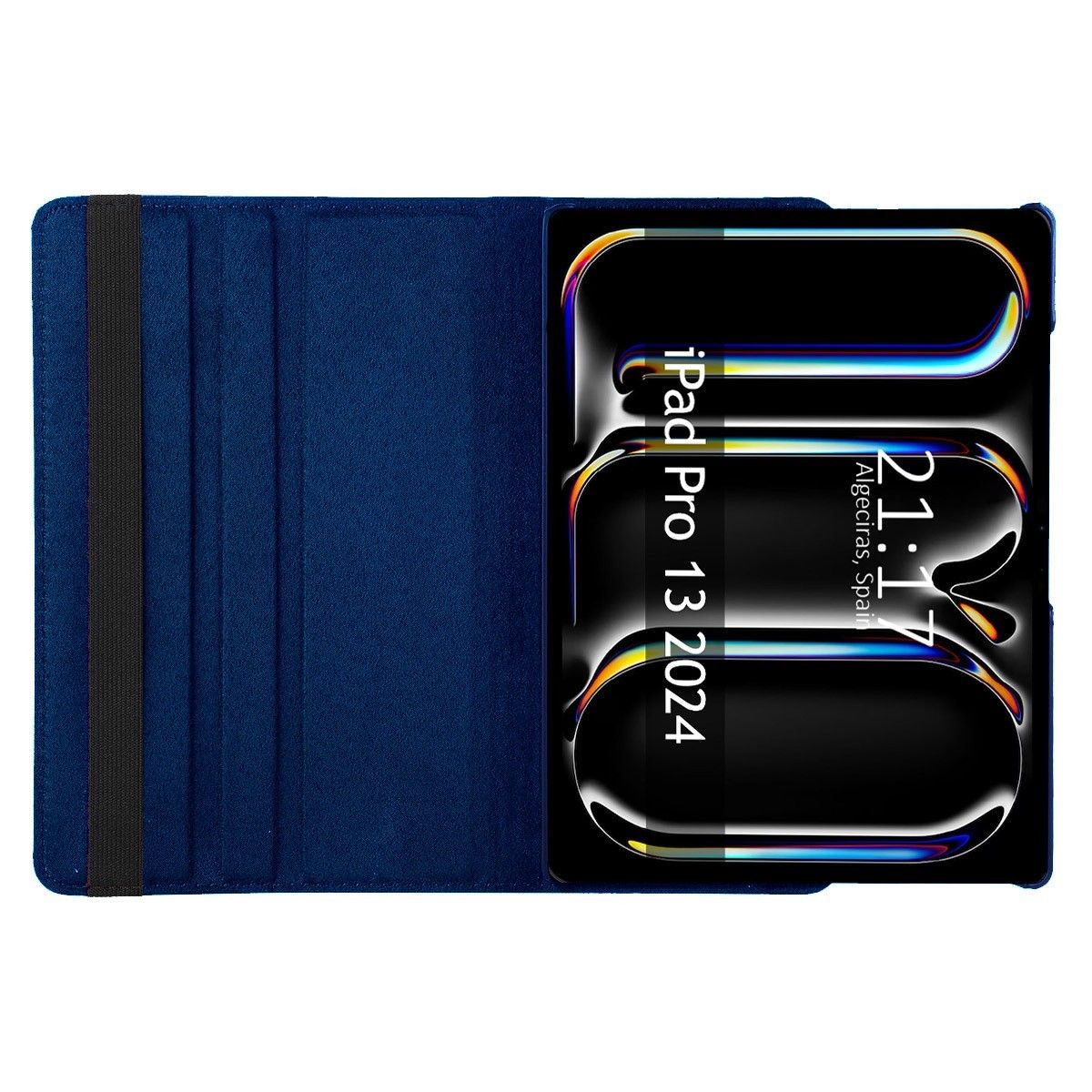 Funda Giratoria 360 para Apple iPad Pro 2024 13 (M4) color Azul
