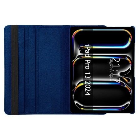Funda Giratoria 360 para Apple iPad Pro 2024 13 (M4) color Azul