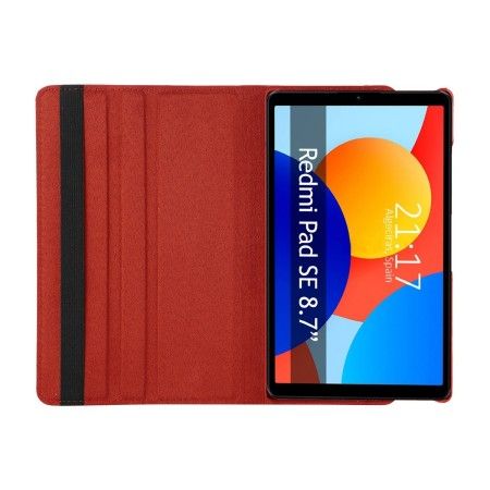 Funda Giratoria 360 para Xiaomi Redmi Pad SE 8.7 color Roja