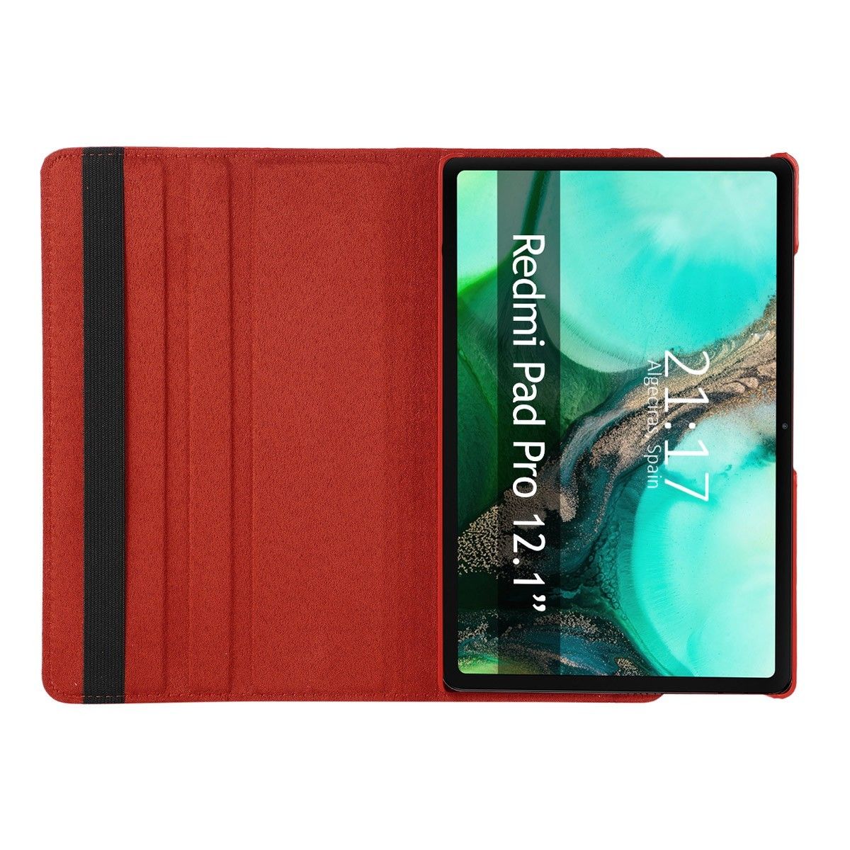 Funda Giratoria 360 para Xiaomi Redmi Pad Pro / Pro 5G 12.1 color Roja