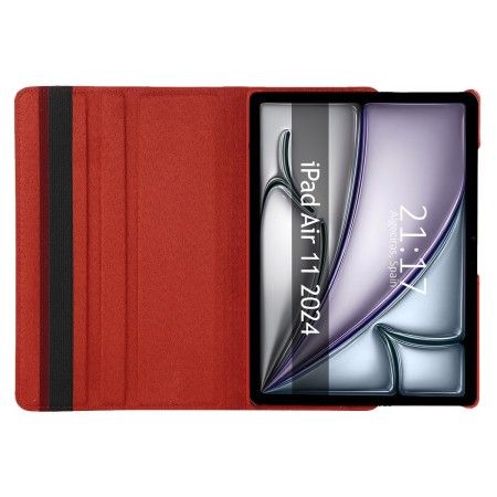 Funda Giratoria 360 para Apple iPad Air 2024 11 (M2) color Roja