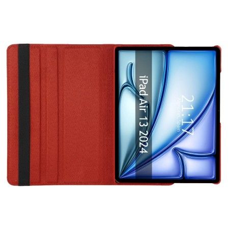 Funda Giratoria 360 para Apple iPad Air 2024 13 (M2) color Roja