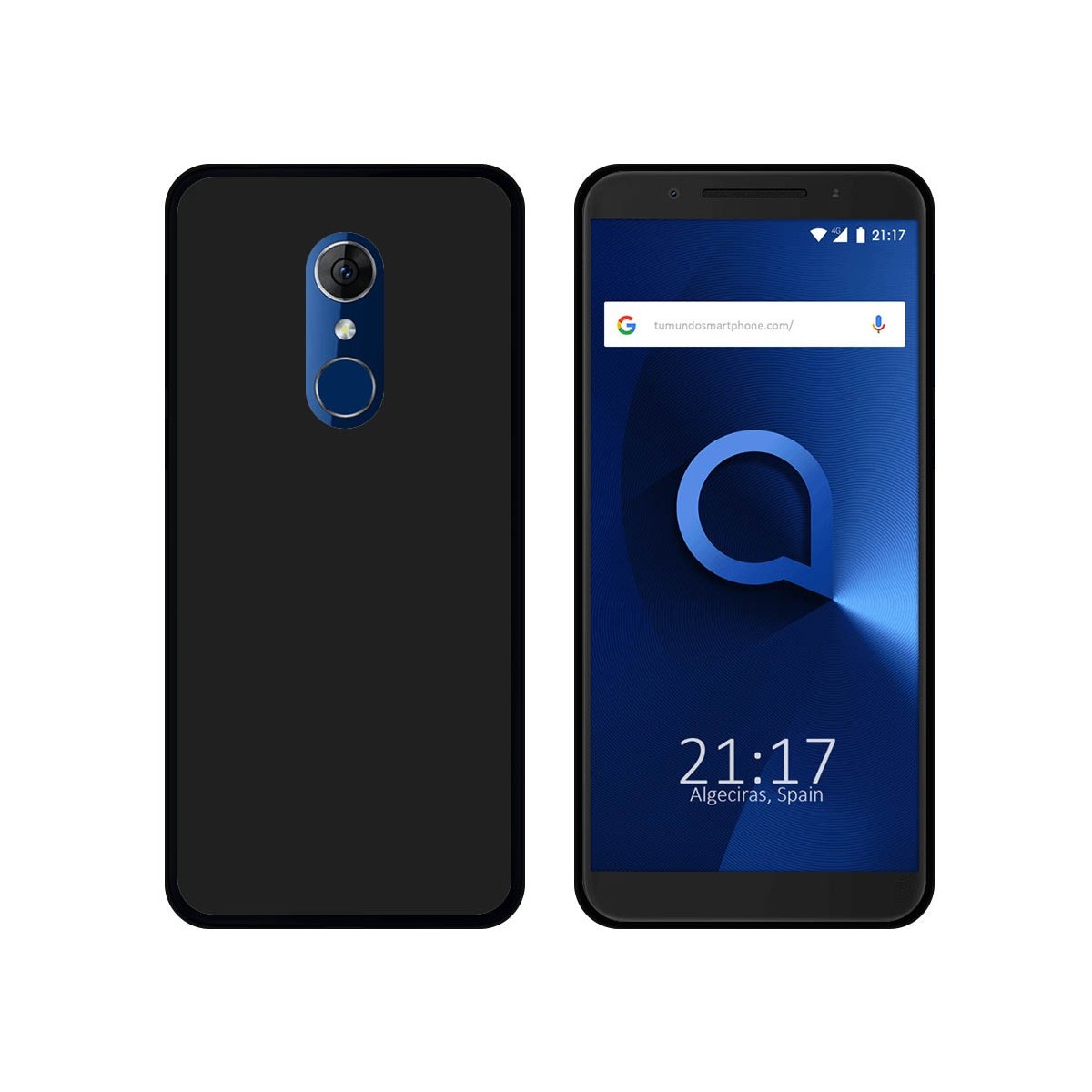 Funda Gel Tpu para Alcatel 3 Color Negra