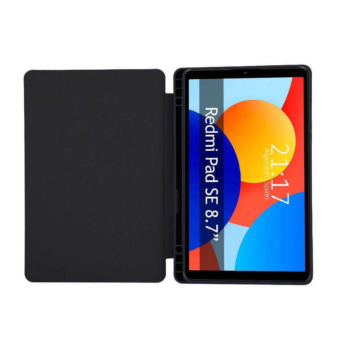 Funda con tapa Smart para Xiaomi Redmi Pad SE 8.7 color Negro