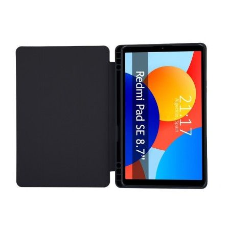 Funda con tapa Smart para Xiaomi Redmi Pad SE 8.7 color Negro