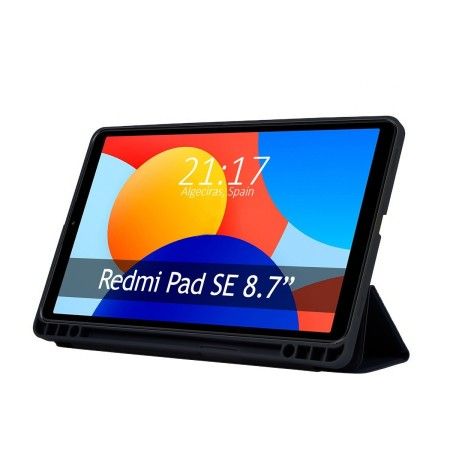 Funda con tapa Smart para Xiaomi Redmi Pad SE 8.7 color Negro