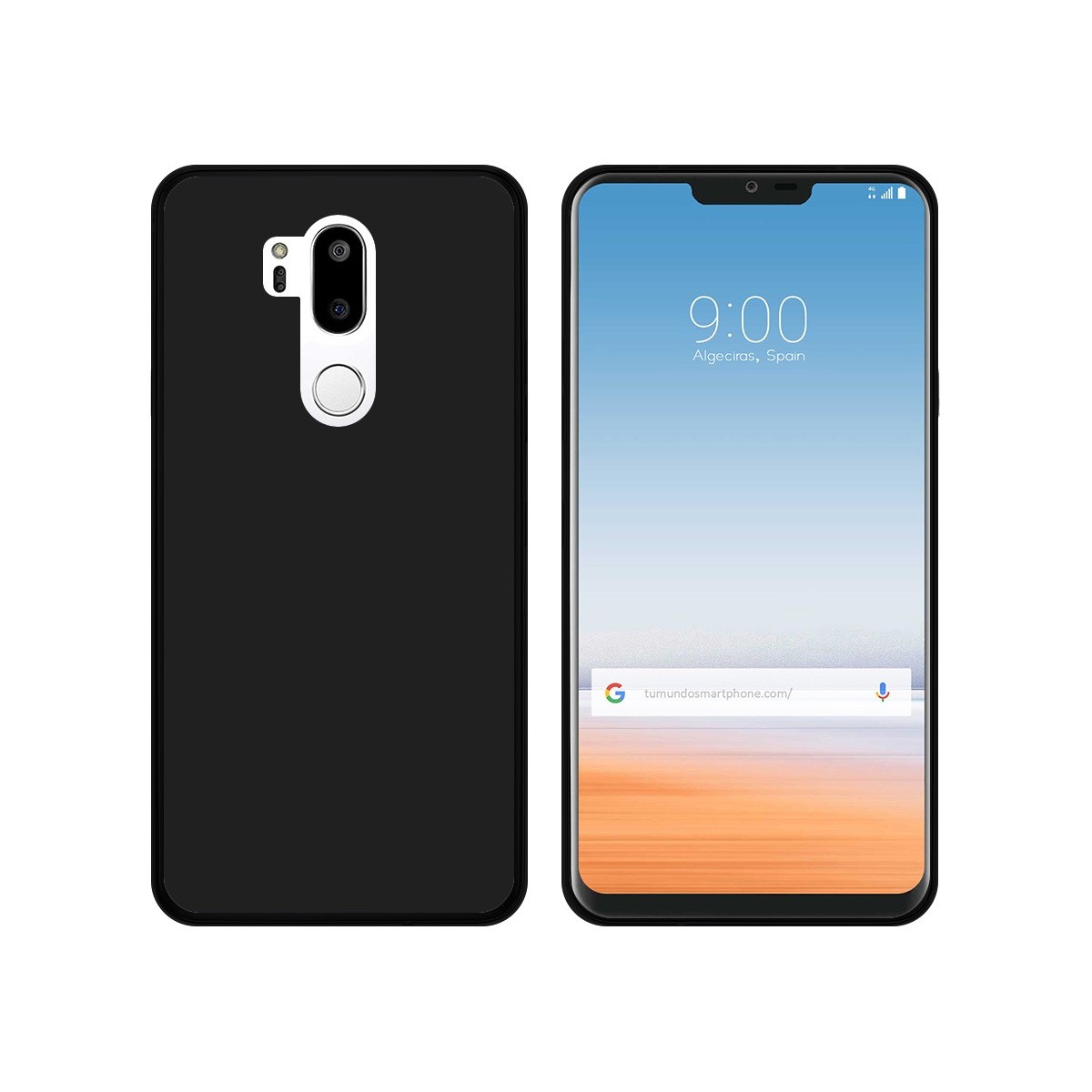 Funda Gel Tpu para Lg G7 Thinq Color Negra