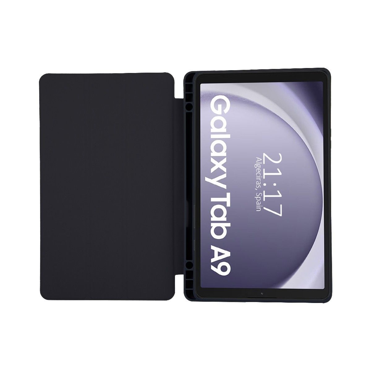 Funda con tapa Smart para Samsung Galaxy Tab A9 color Negro
