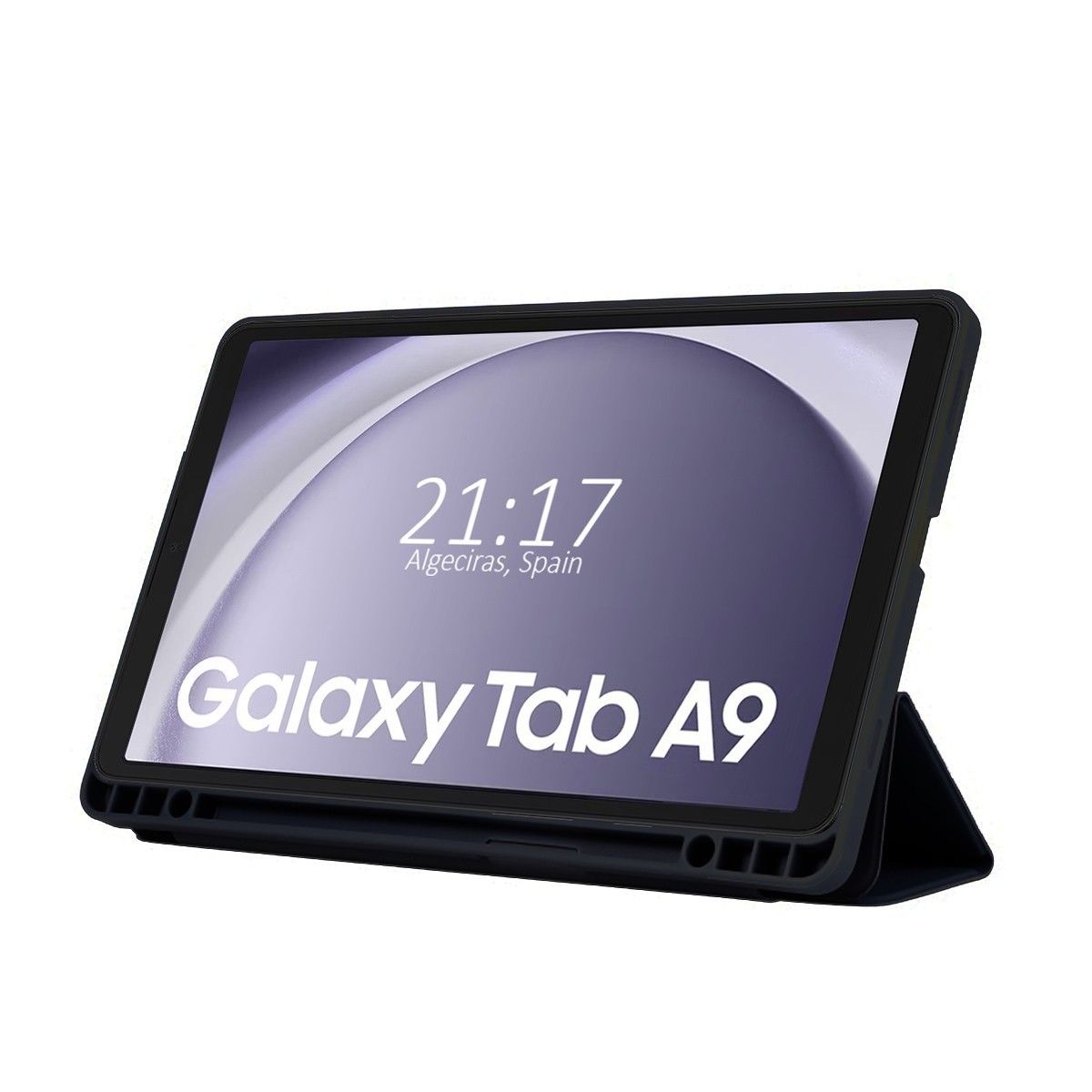 Funda con tapa Smart para Samsung Galaxy Tab A9 color Negro
