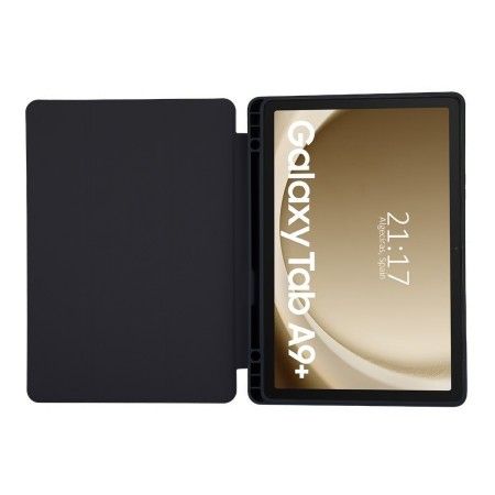 Funda con tapa Smart para Samsung Galaxy Tab A9+ Plus color Negro