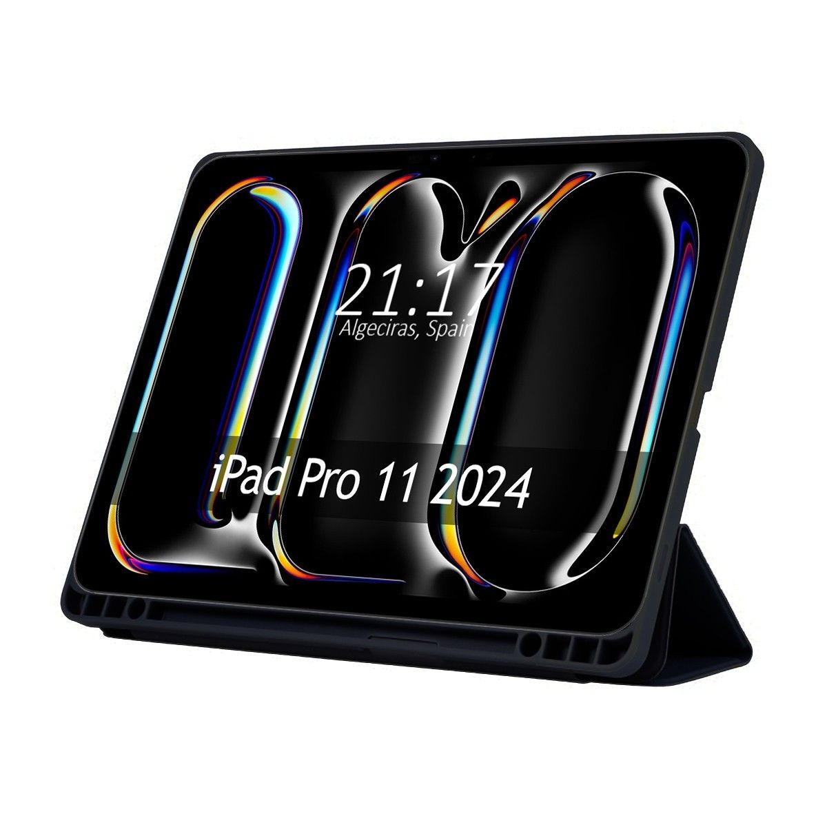 Funda con tapa Smart para Apple iPad Pro 2024 11 (M4) color Negro