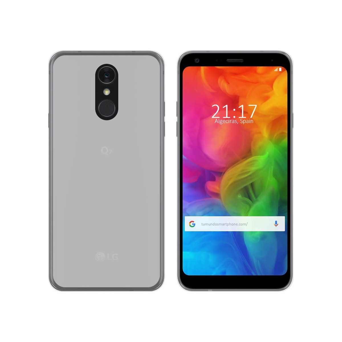 Funda Gel Tpu para Lg Q7 Color Transparente