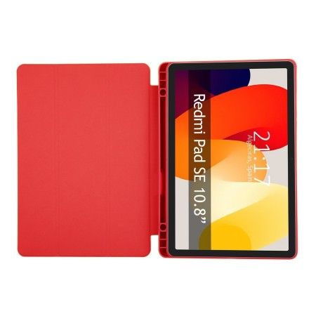 Funda con tapa Smart para Xiaomi Redmi Pad SE 11 color Rojo