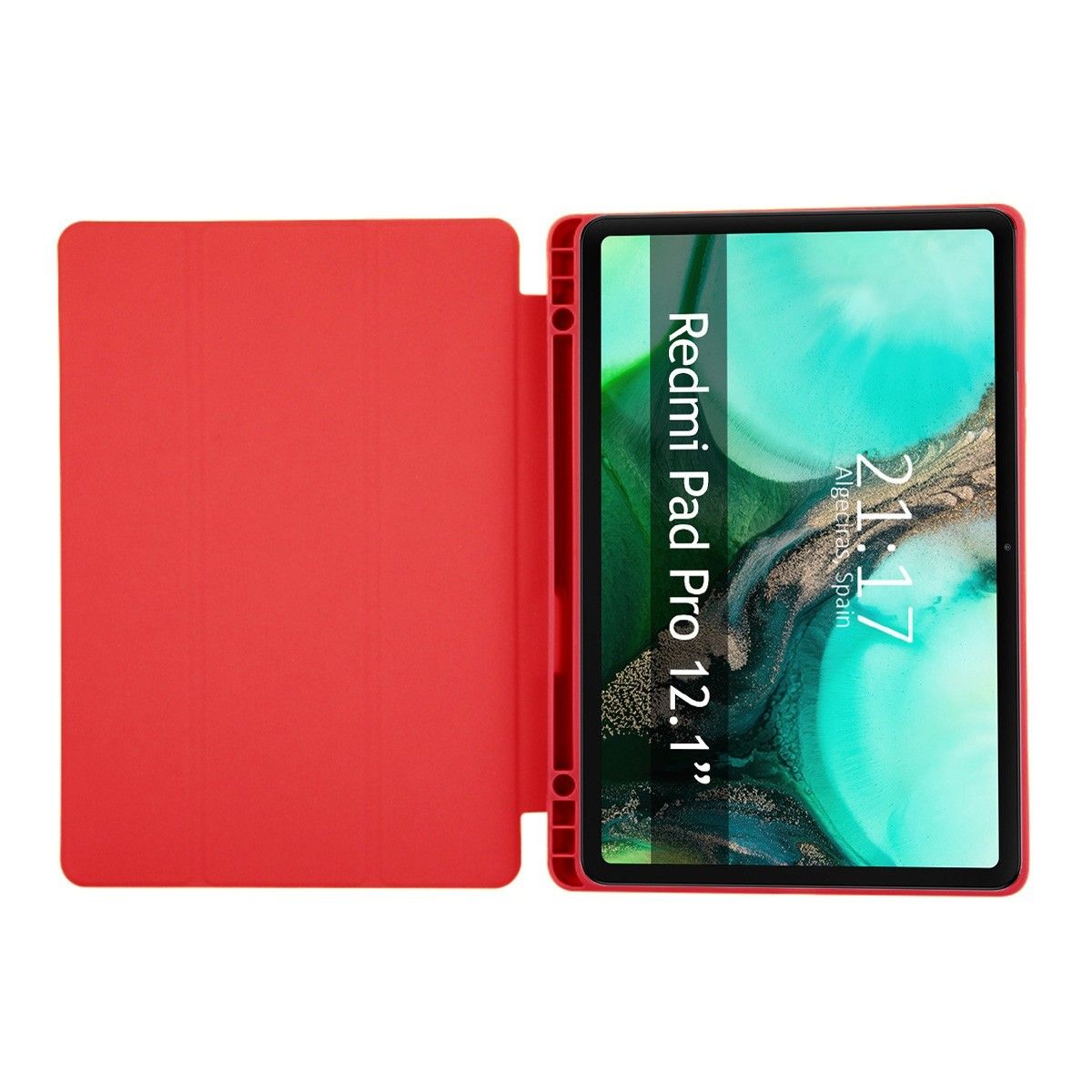 Funda con tapa Smart para Xiaomi Redmi Pad Pro / Pro 5G 12.1 color Rojo
