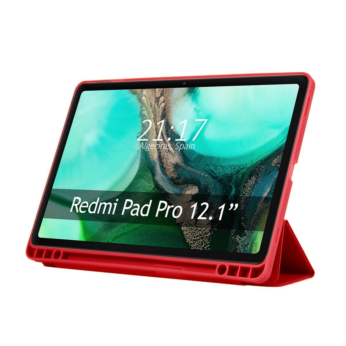 Funda con tapa Smart para Xiaomi Redmi Pad Pro / Pro 5G 12.1 color Rojo