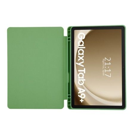 Funda con tapa Smart para Samsung Galaxy Tab A9+ Plus color Verde