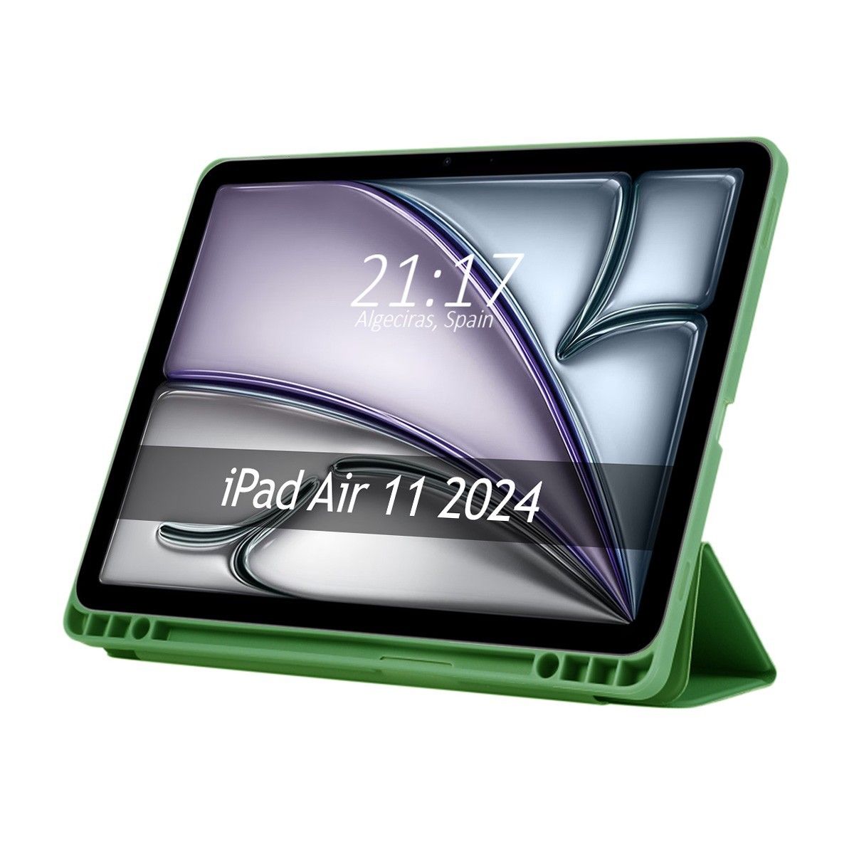 Funda con tapa Smart para Apple iPad Air 2024 11 (M2) color Verde