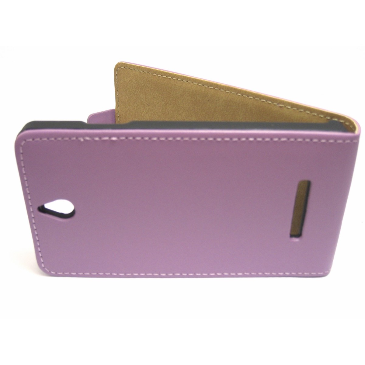 Funda Piel Premium Ultra-Slim Sony Xperia E Morada / Violeta