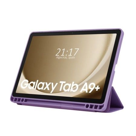 Funda con tapa Smart para Samsung Galaxy Tab A9+ Plus color Morado