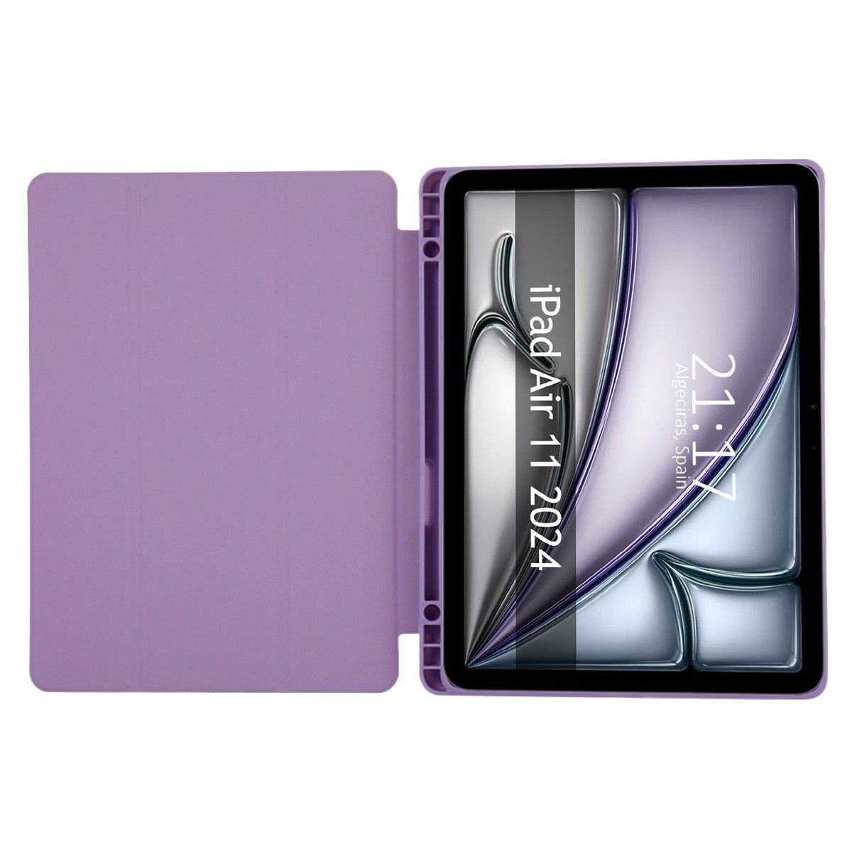 Funda con tapa Smart para Apple iPad Air 2024 11 (M2) color Morado