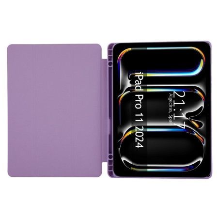 Funda con tapa Smart para Apple iPad Pro 2024 11 (M4) color Morado