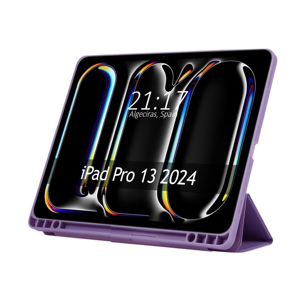 Funda con tapa Smart para Apple iPad Pro 2024 13 (M4) color Morado