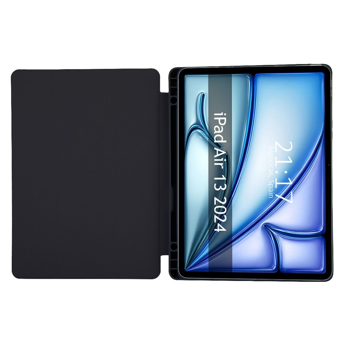 Funda con tapa Smart para Apple iPad Air 2024 13 (M2) color Negro