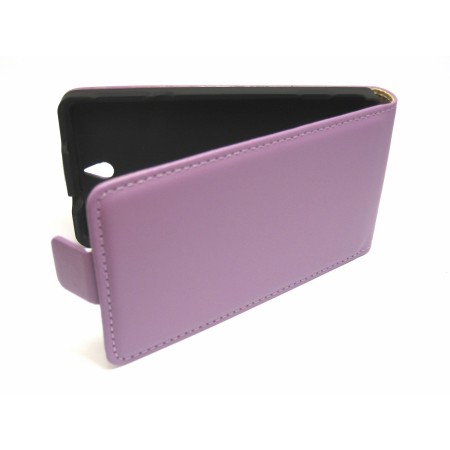 Funda Piel Premium Ultra-Slim Sony Xperia E Morada / Violeta