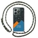 Personaliza tu Funda Colgante Transparente para Realme C61 / C63 4G con Cordon Verde / Dorado Dibujo Personalizada
