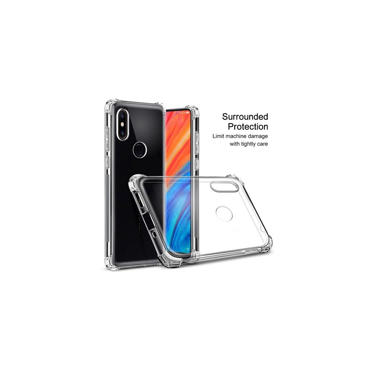 Funda Gel Tpu Anti-Shock Transparente para Xiaomi Mi Mix 2S