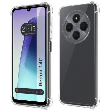 Funda Silicona Antigolpes Transparente para Xiaomi Redmi 14C